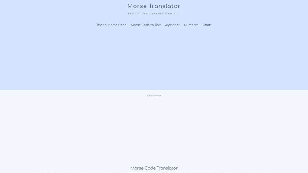Morse Translator screenshot