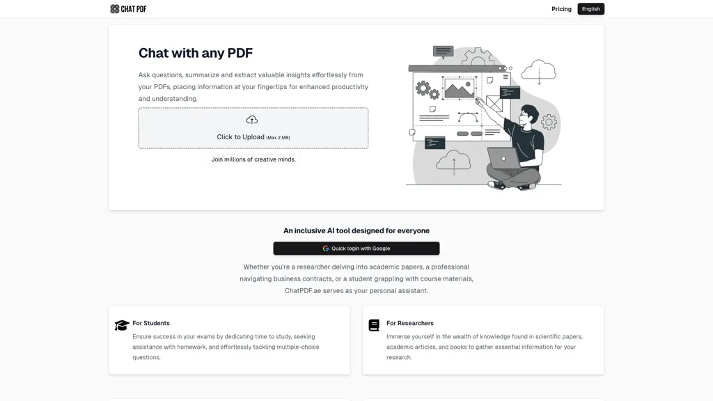 Chatpdf.ae screenshot