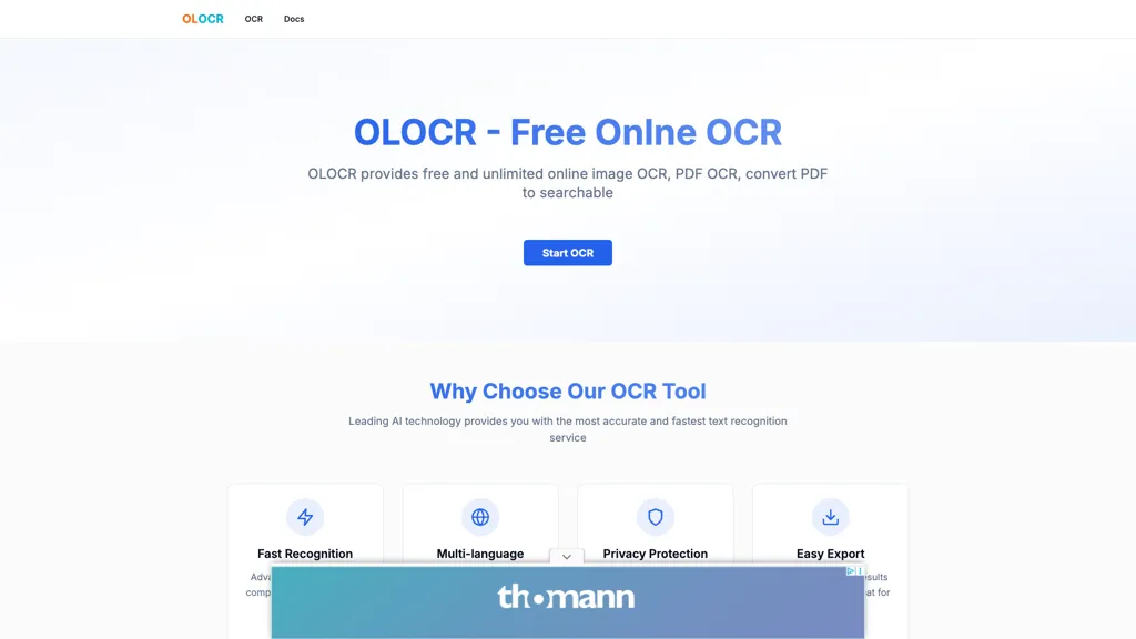 OLOCR screenshot