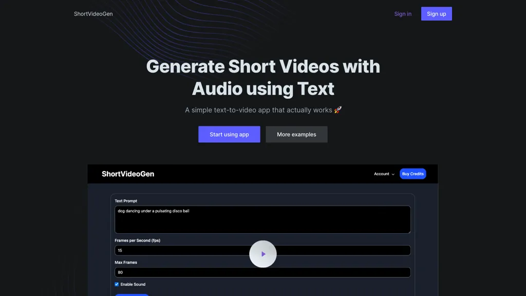 ShortVideoGen screenshot