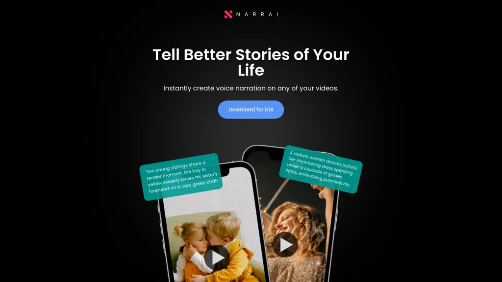 NarrAI screenshot
