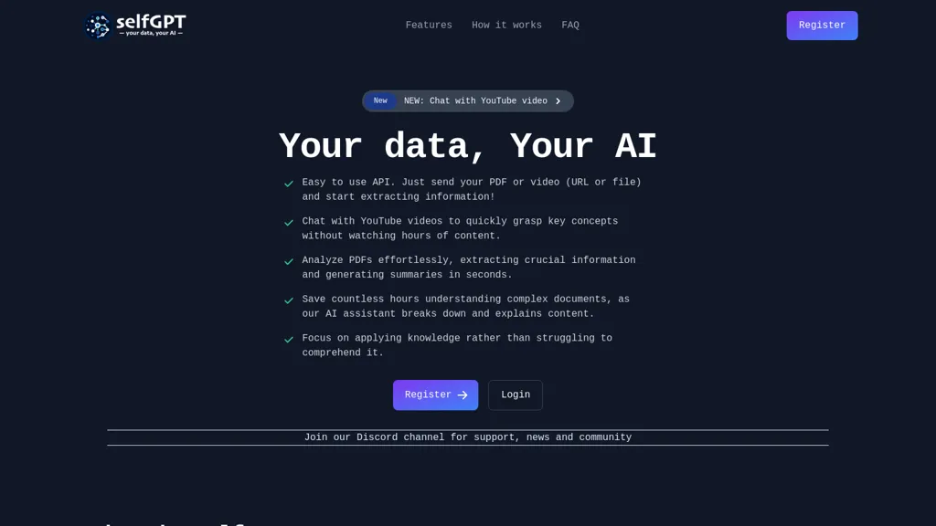 selfGPT screenshot
