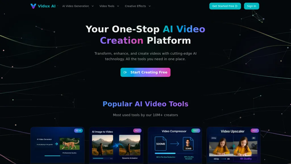 Vidux AI screenshot