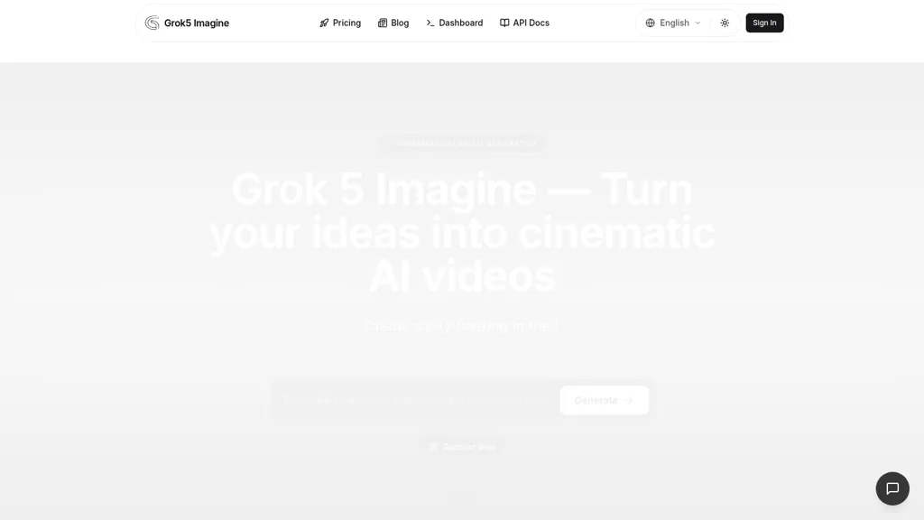 Grok 5 Imagine screenshot