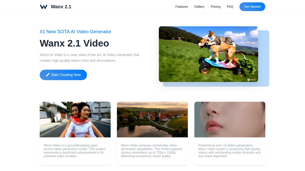 WanX 2.1 screenshot