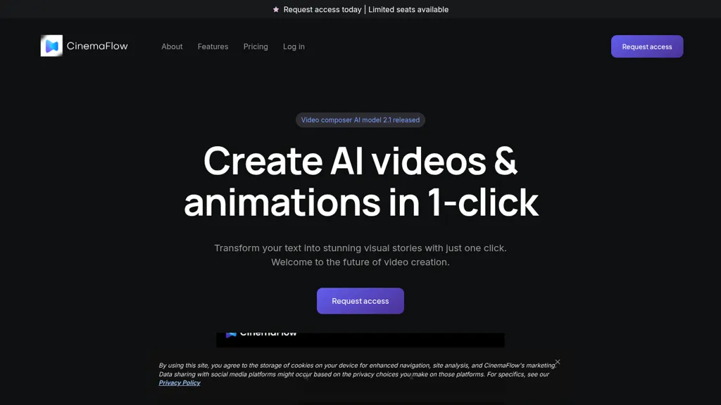CinemaFlow AI screenshot