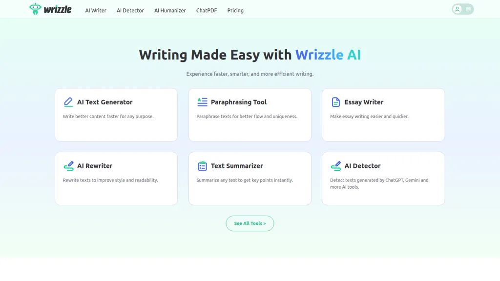 Wrizzle AI screenshot