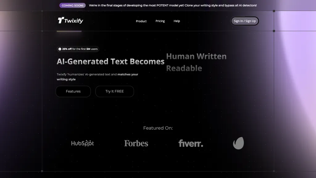 Twixify screenshot