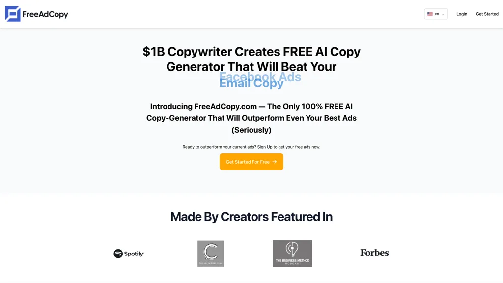 freeadcopy.com screenshot