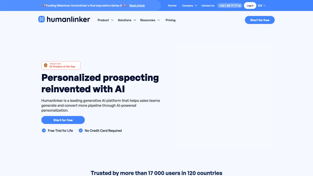 Humanlinker screenshot