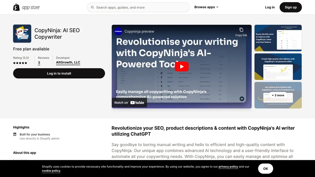CopyNinja screenshot