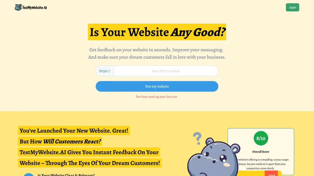 TestMyWebsite.AI screenshot