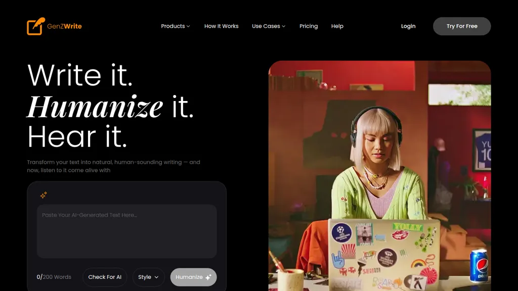 GenZWrite screenshot