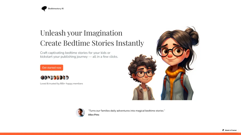 BedtimeStory.ai screenshot