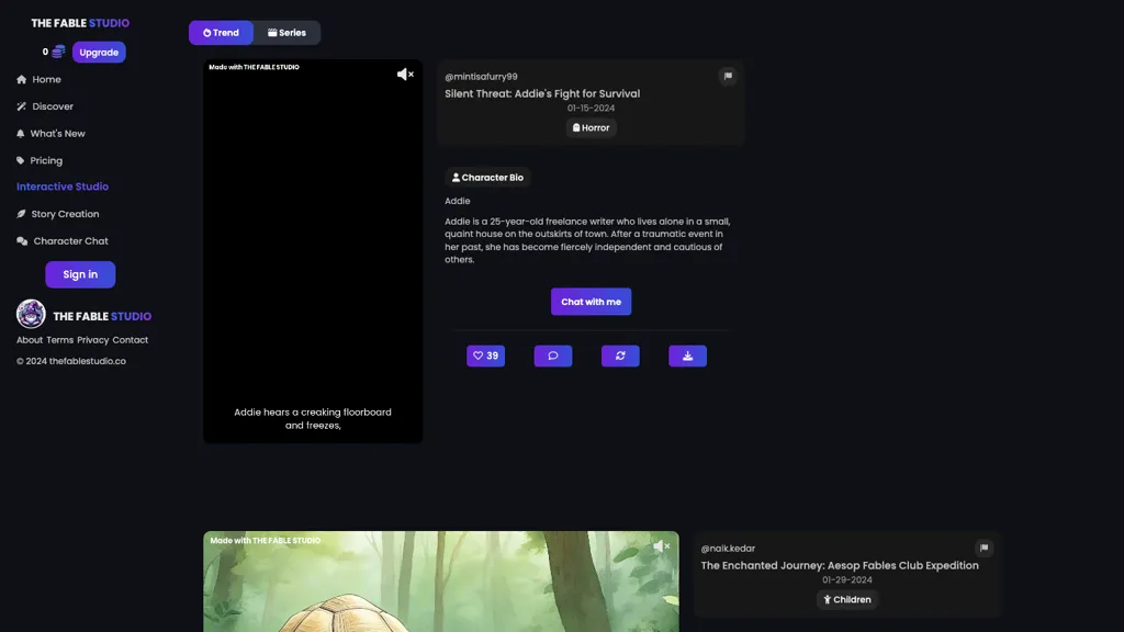 Fable Studio screenshot