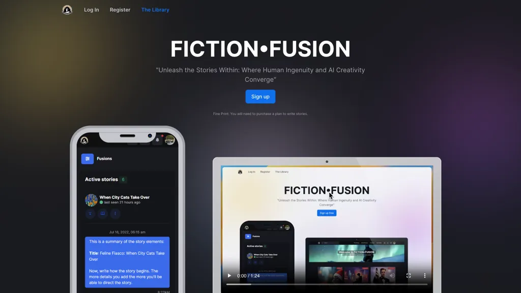 Fiction Fusion screenshot