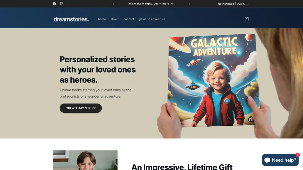 Dreamstories screenshot