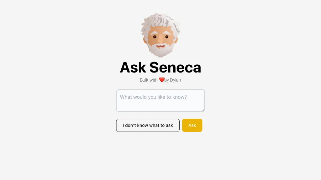 Ask Seneca screenshot