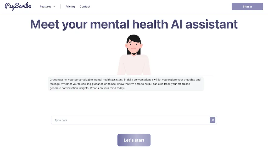 PsyScribe - AI Therapist screenshot