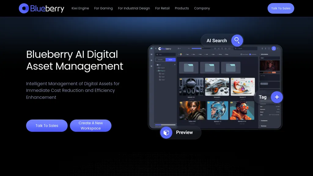 Blueberry AI screenshot