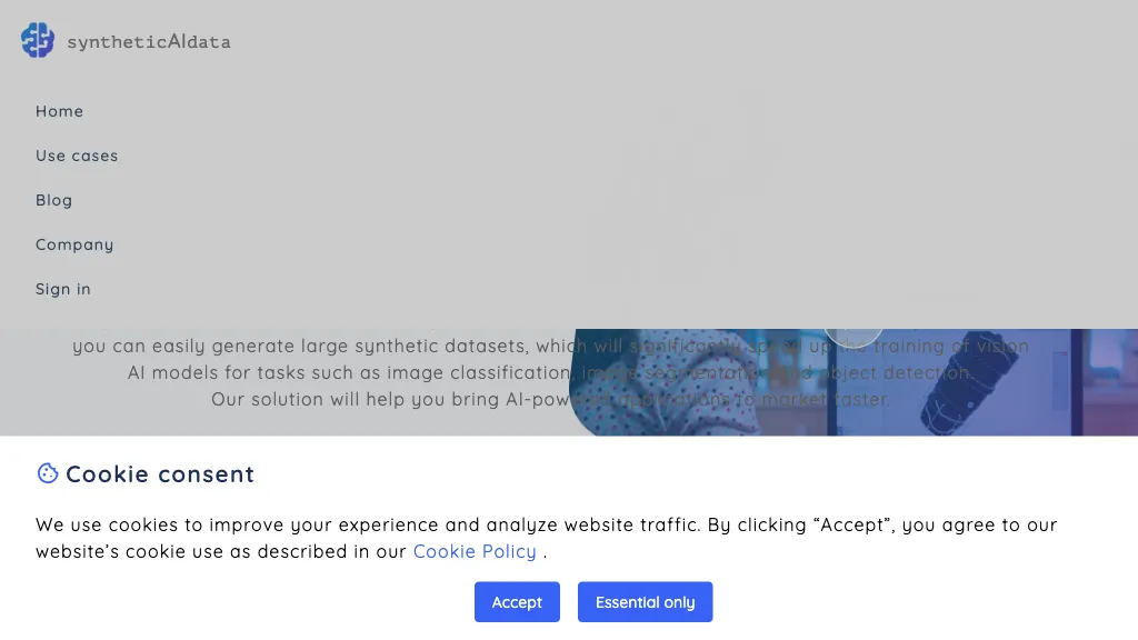 SyntheticAIdata screenshot