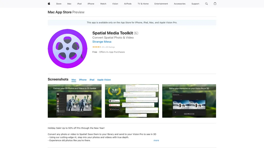 Spatial Media Toolkit screenshot