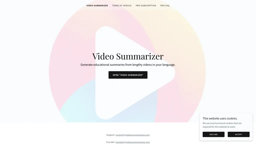 Video Summarizer AI screenshot