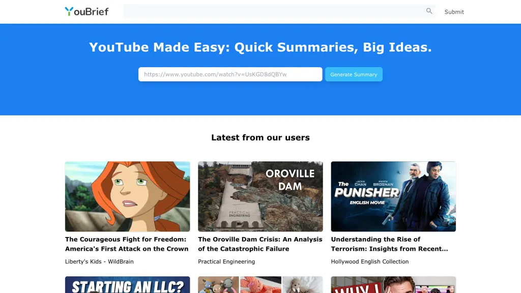 YouBrief screenshot