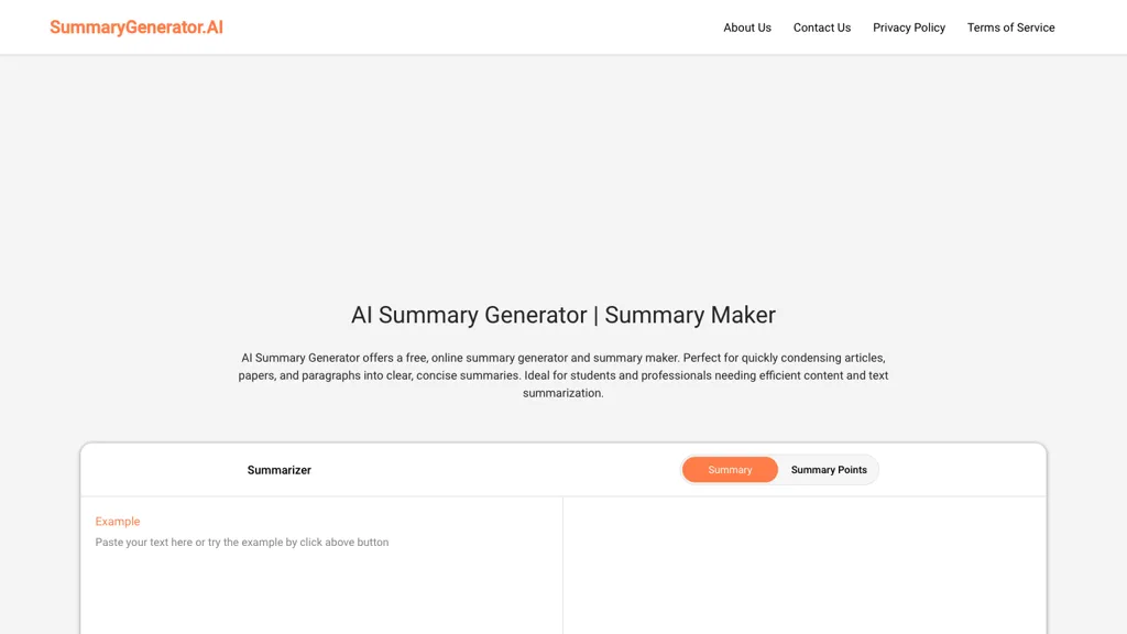 summarygenerator.ai screenshot