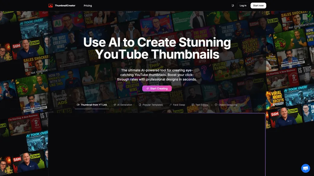 ThumbnailCreator.com screenshot