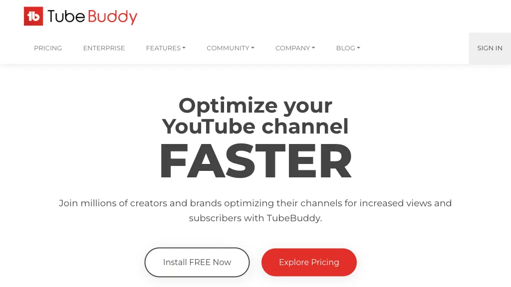 TubeBuddy screenshot