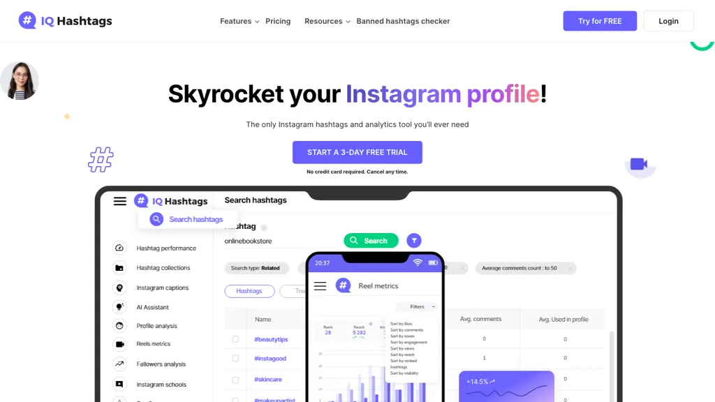 IQ Hashtags screenshot