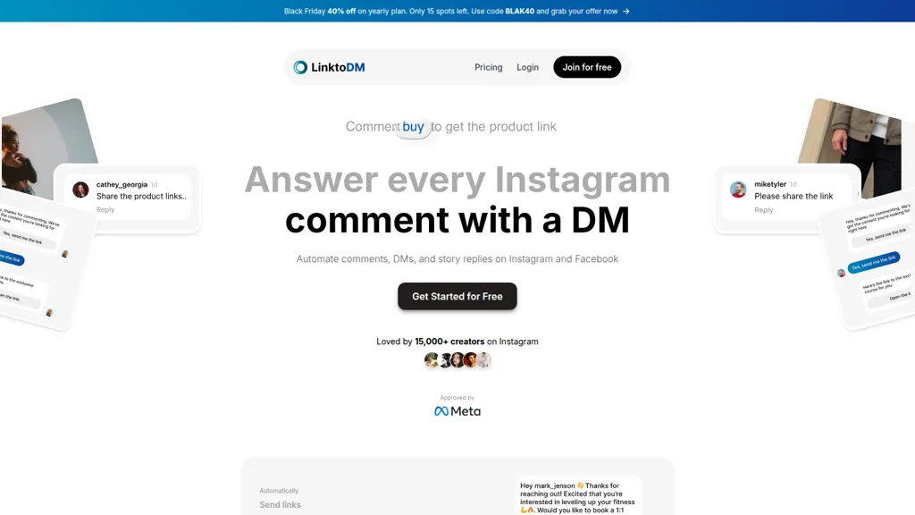 LinktoDM screenshot