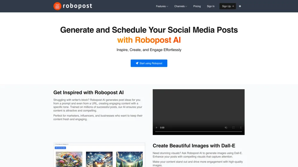 Robopost AI screenshot