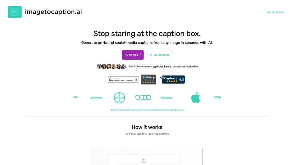 ImagetoCaption.ai screenshot
