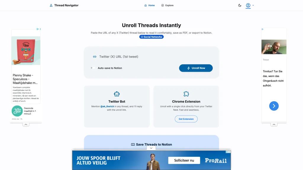 Thread Navigator screenshot