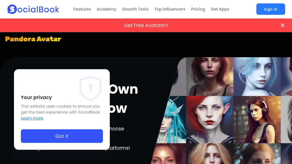Pandora Avatars screenshot
