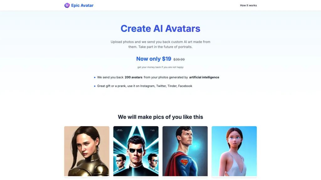 EpicAvatar screenshot