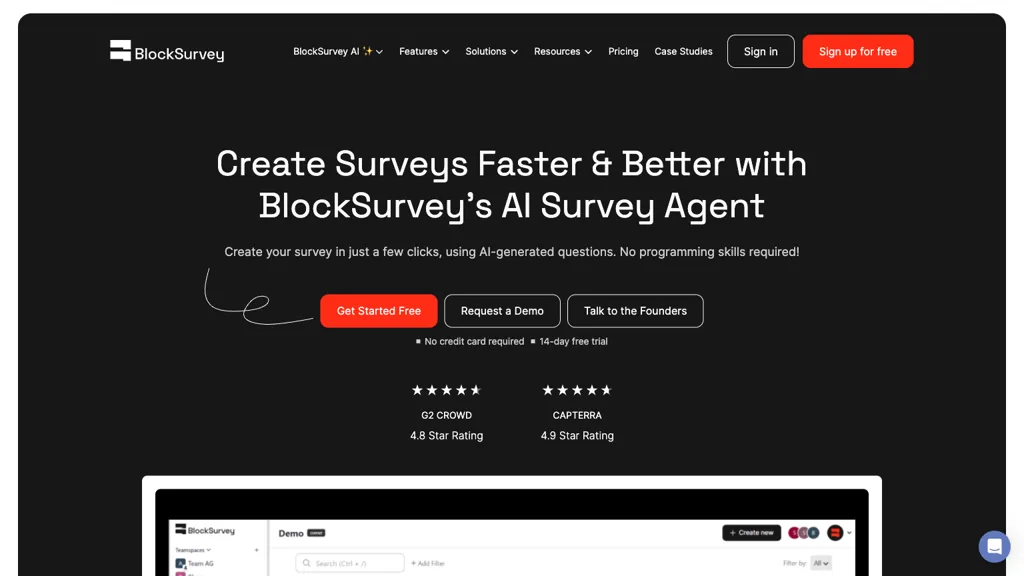 BlockSurvey screenshot