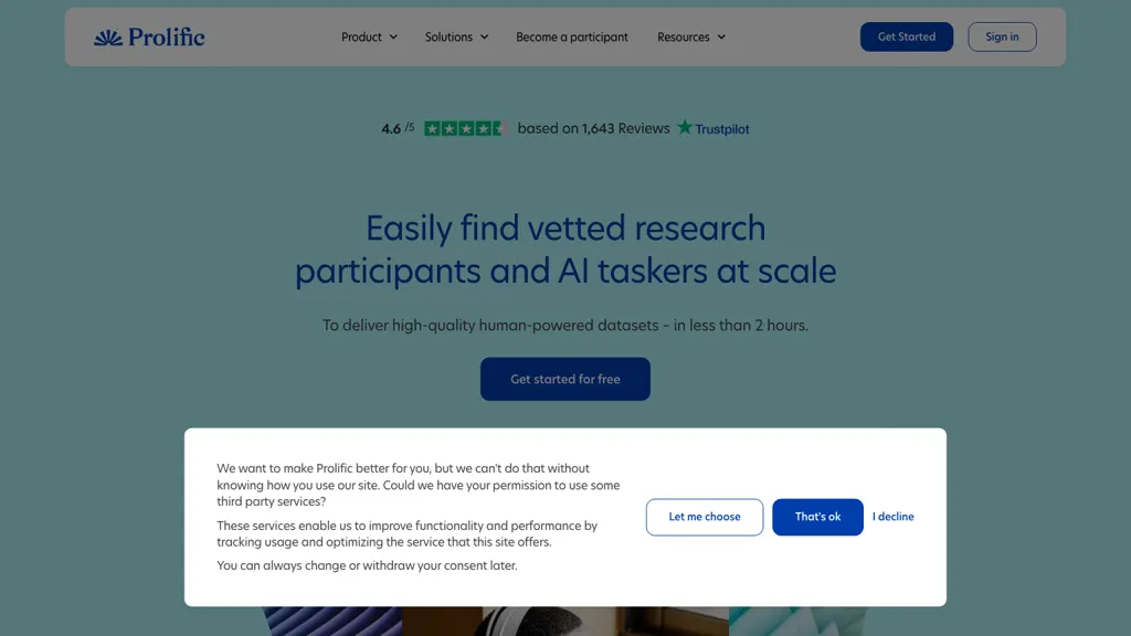 prolific.com screenshot