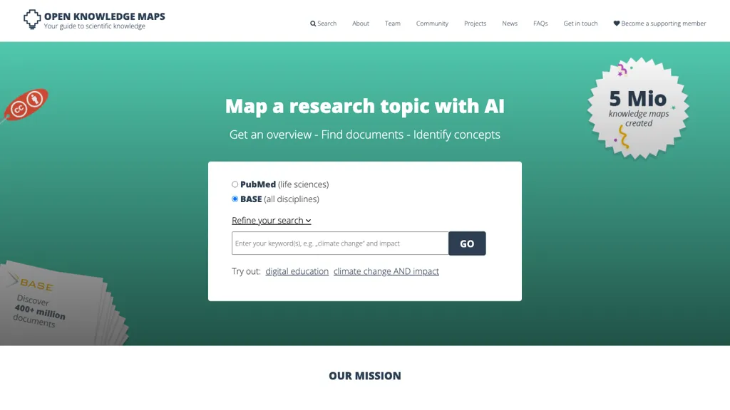 openknowledgemaps.org screenshot