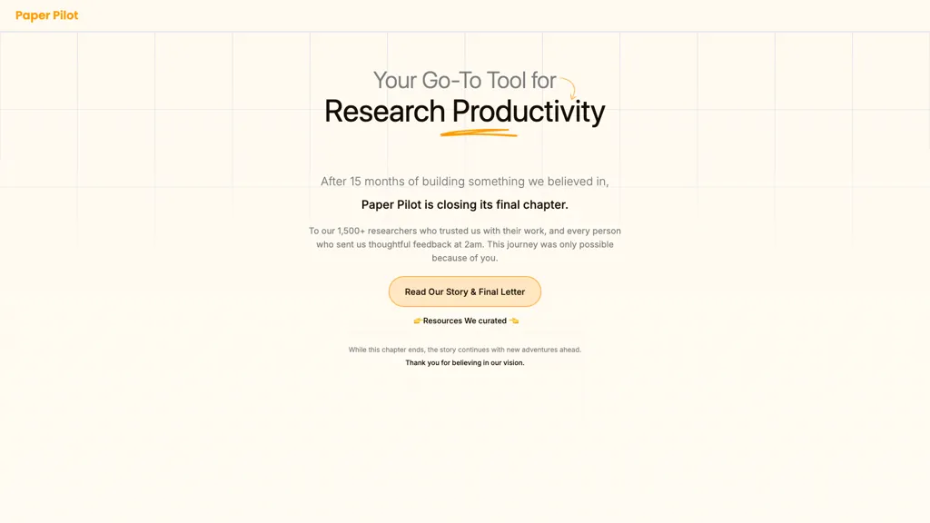 Paper pilot screenshot