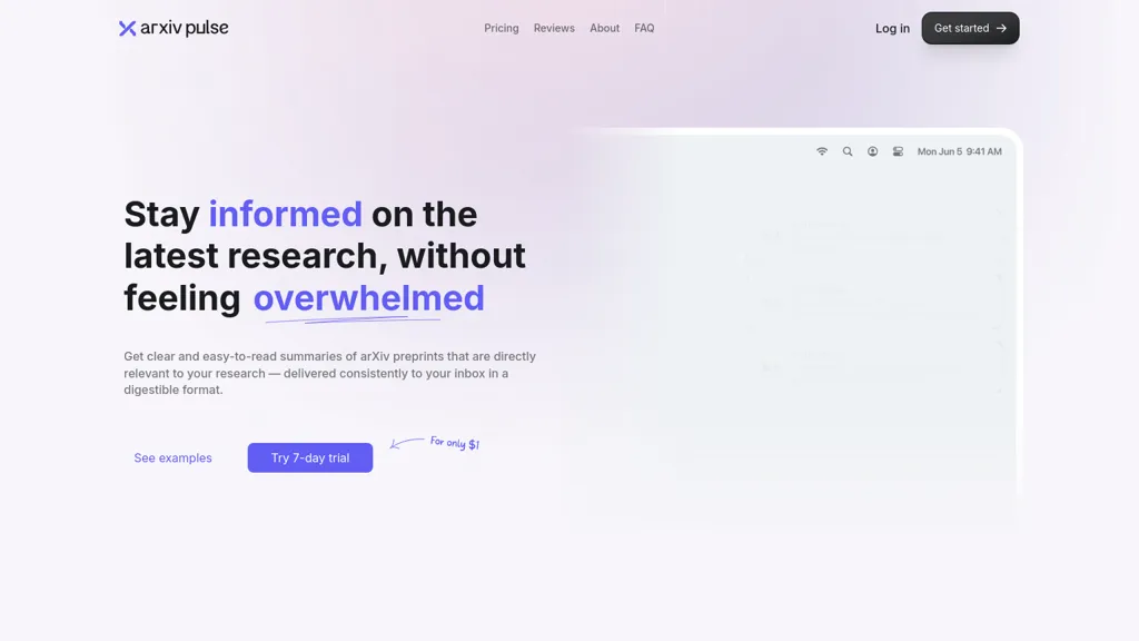 ArXiv Pulse screenshot