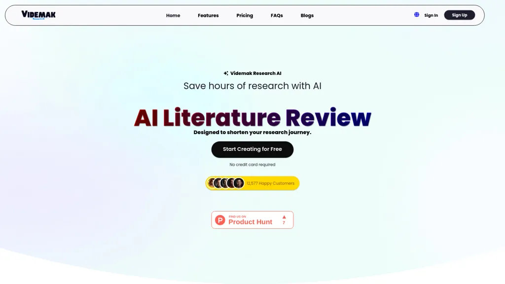 Videmak Research AI screenshot