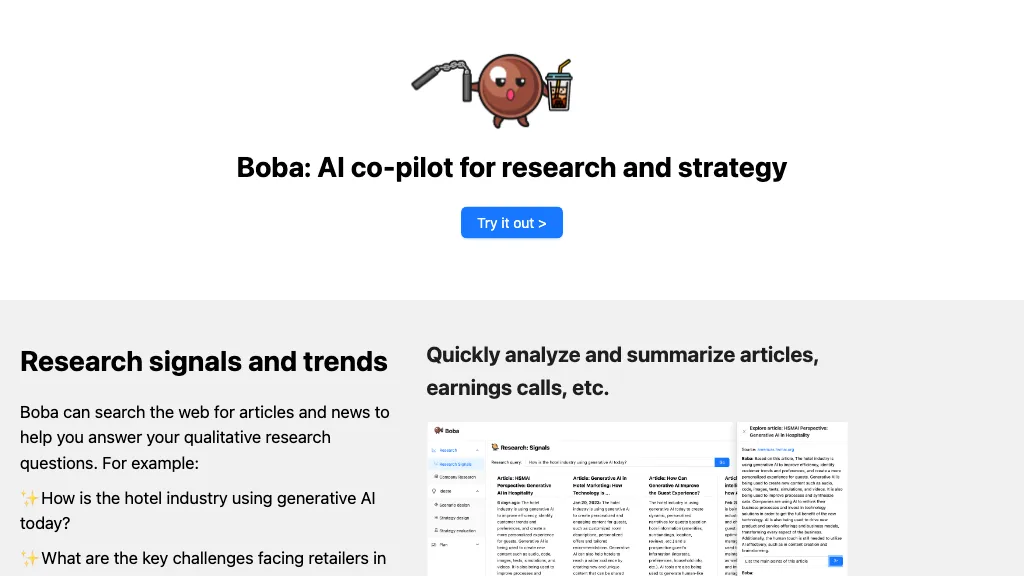 BobaAI screenshot