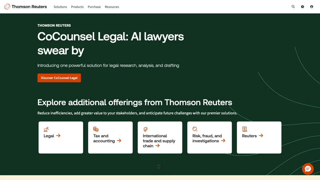 Thomson Reuters screenshot