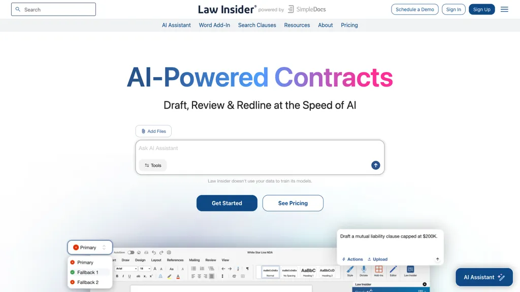 Law Insider screenshot