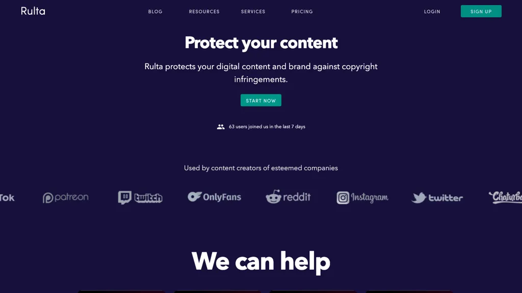 Rulta screenshot