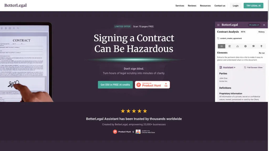 BetterLegal Assistant screenshot