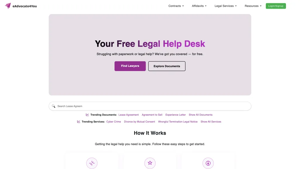 eAdvocate4You screenshot